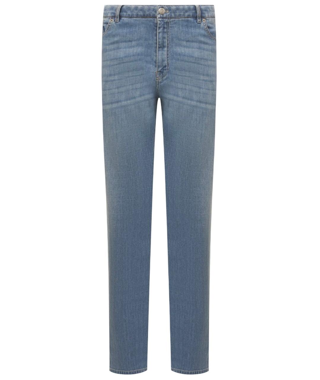 PAUL & SHARK Синие хлопко-эластановые джинсы скинни, фото 1