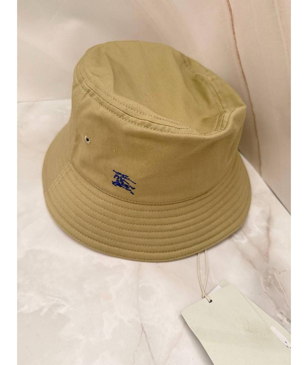 BURBERRY Бежевая хлопковая панама, фото 4
