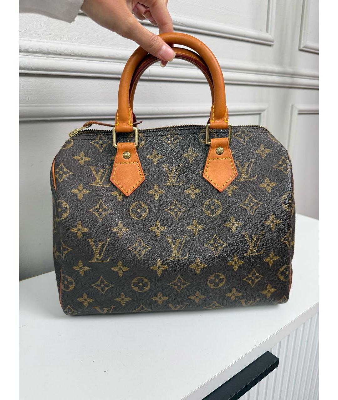LOUIS VUITTON Коричневая сумка с короткими ручками, фото 2