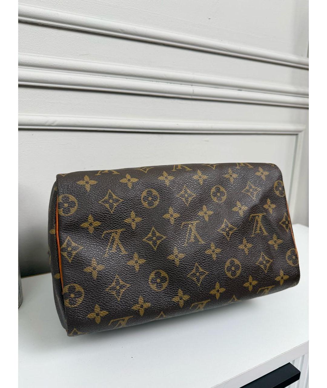 LOUIS VUITTON Коричневая сумка с короткими ручками, фото 5