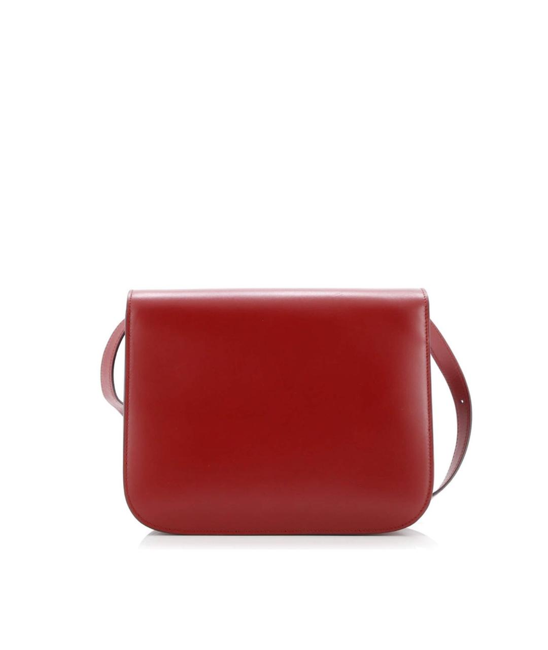 CELINE Красная кожаная сумка через плечо, фото 3