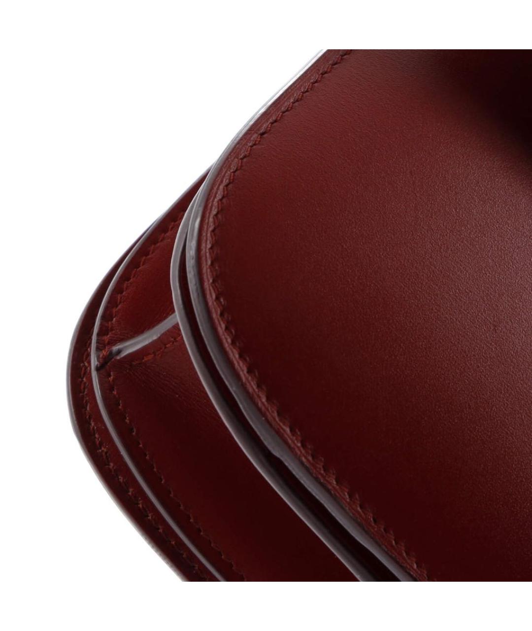 CELINE Красная кожаная сумка через плечо, фото 6