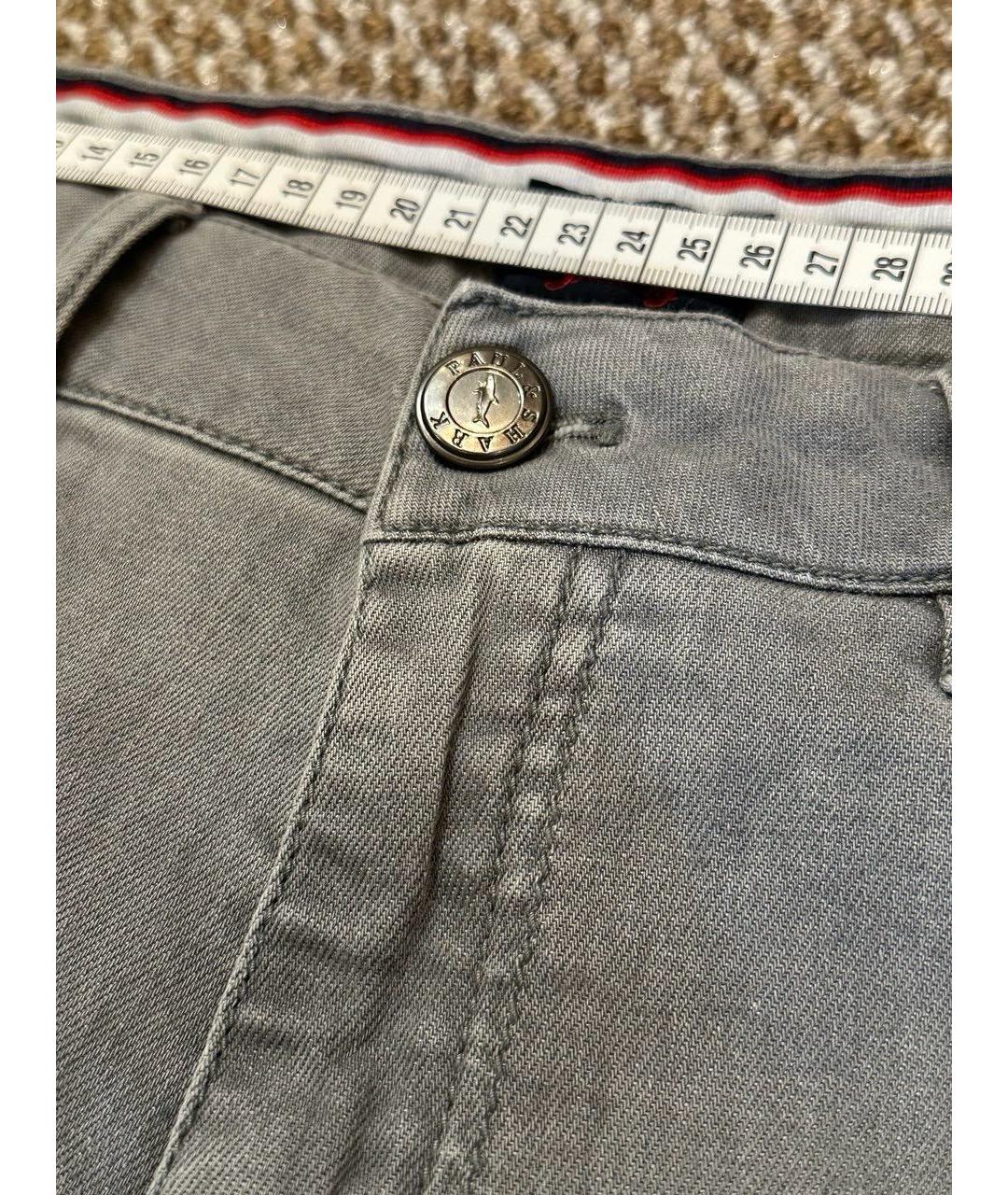 PAUL & SHARK Серые хлопко-эластановые джинсы скинни, фото 7