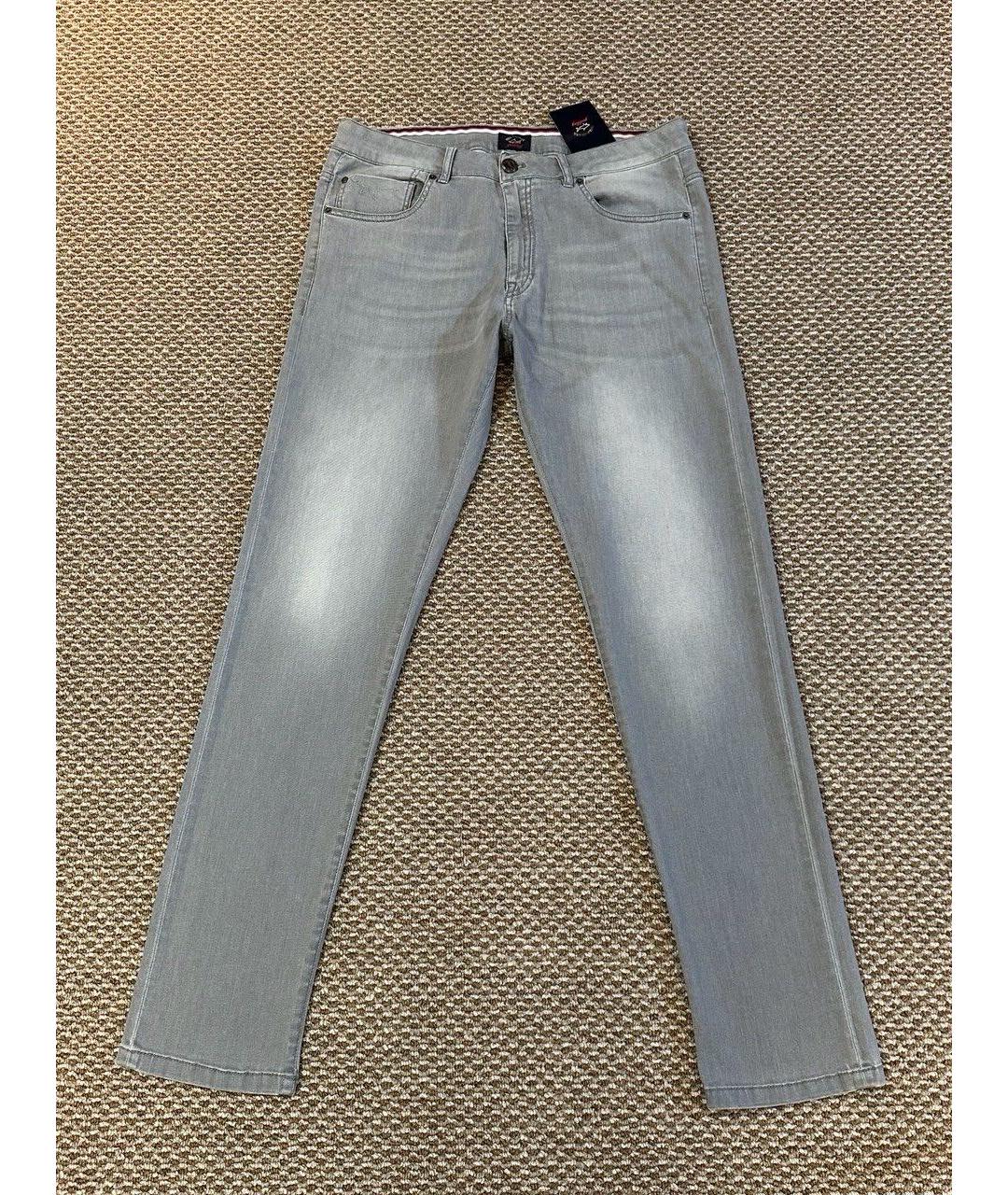 PAUL & SHARK Серые хлопко-эластановые джинсы скинни, фото 3