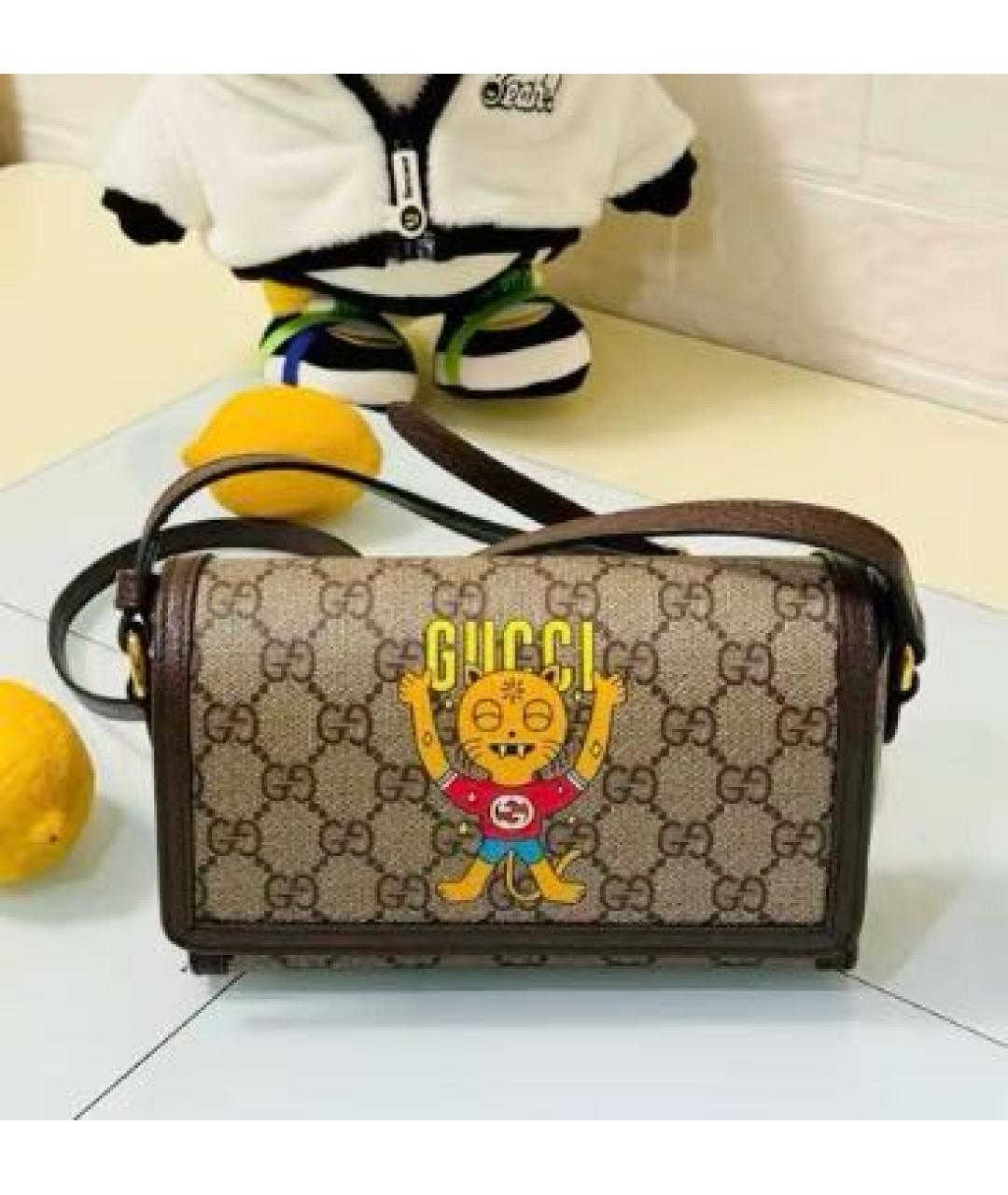 GUCCI Коричневая сумка через плечо, фото 7