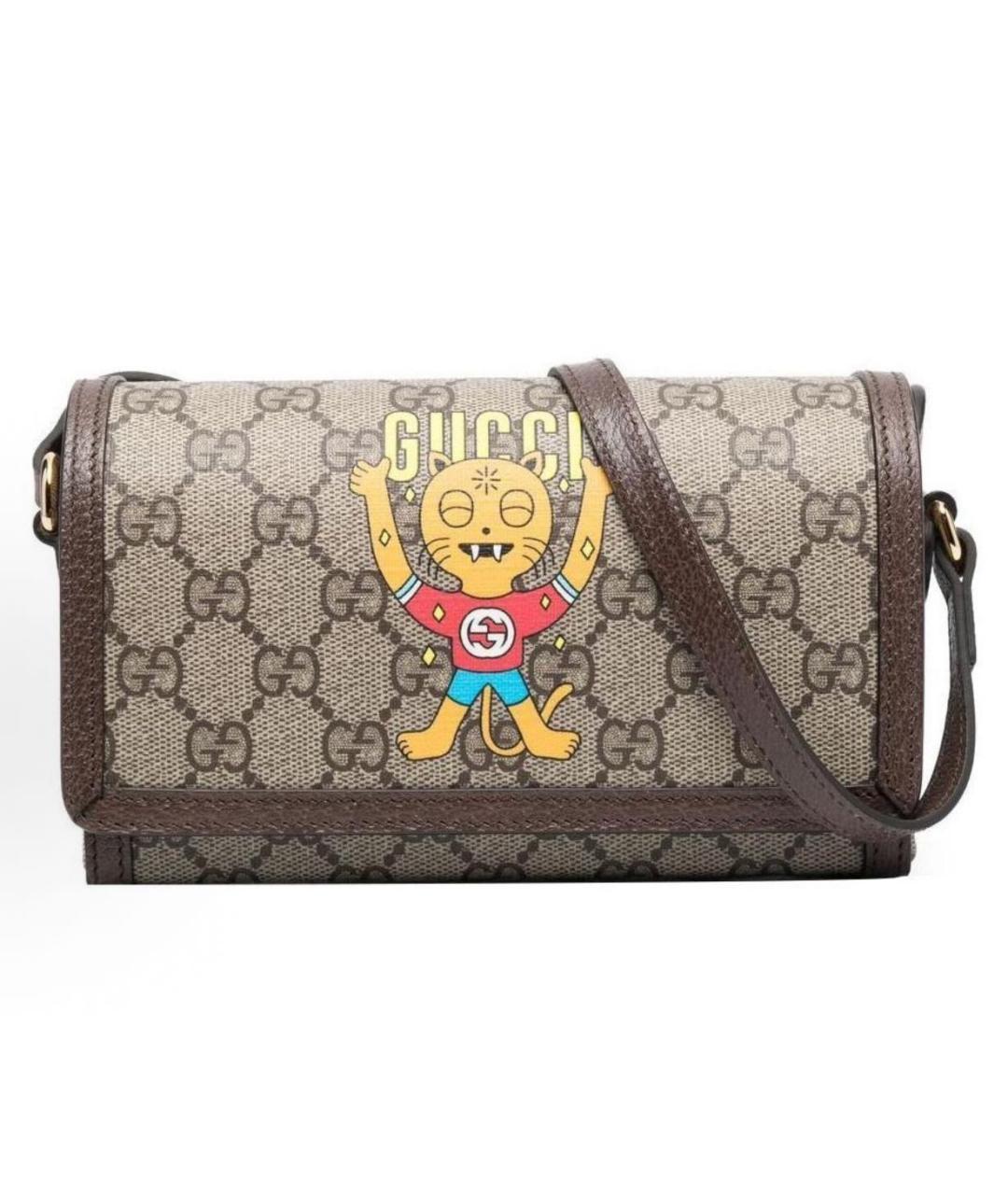 GUCCI Коричневая сумка через плечо, фото 9