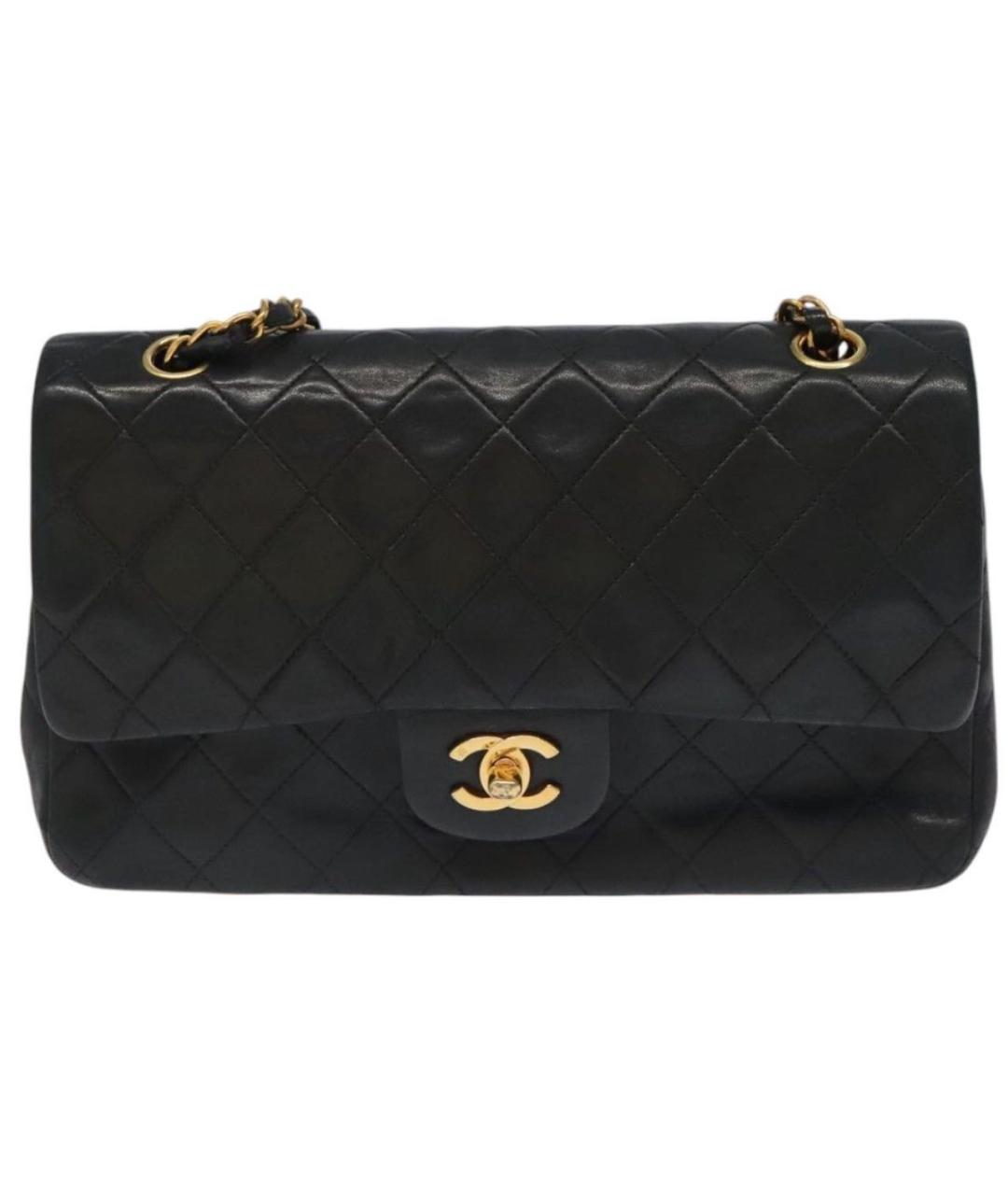CHANEL Черная кожаная сумка через плечо, фото 1