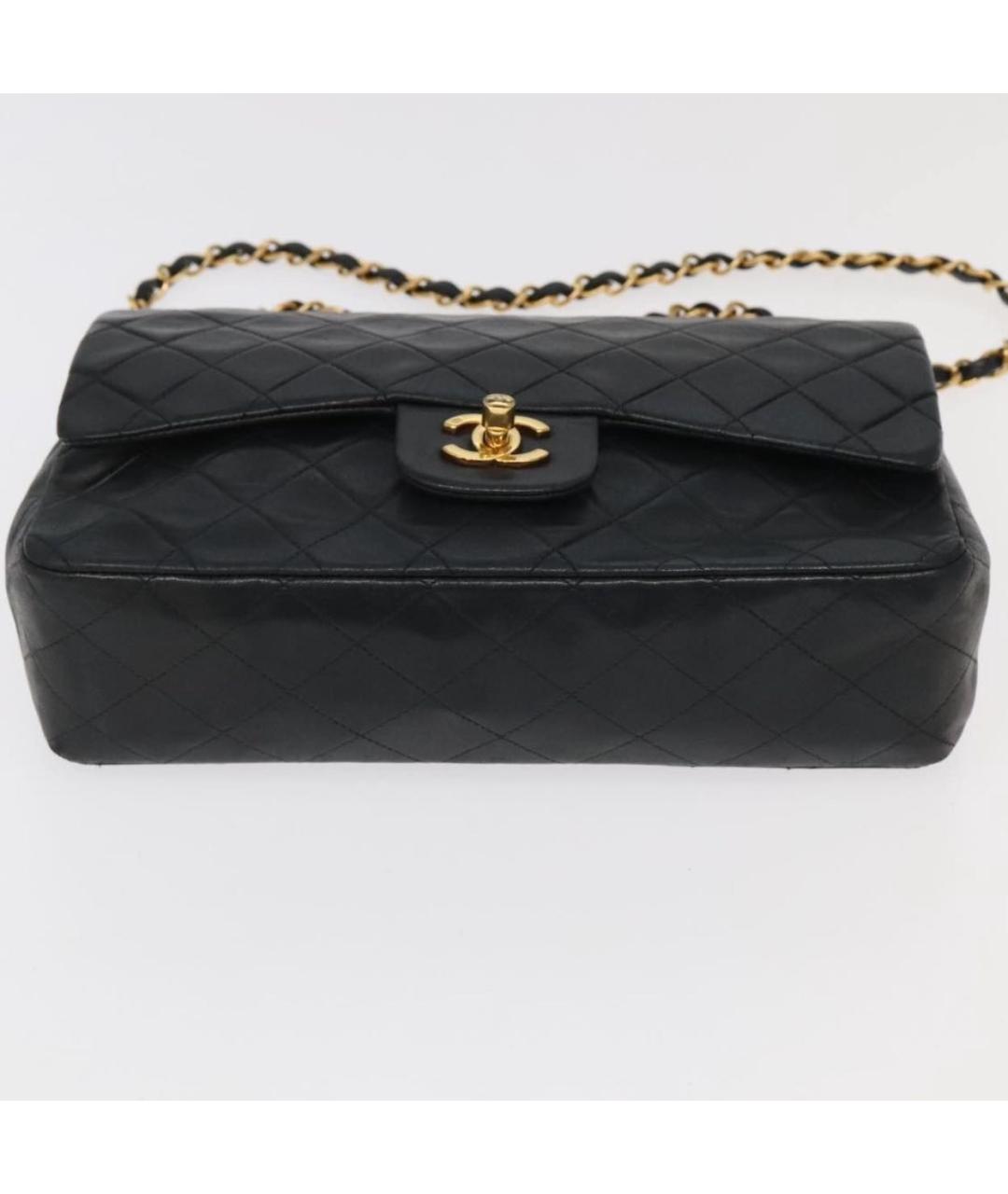 CHANEL Черная кожаная сумка через плечо, фото 2