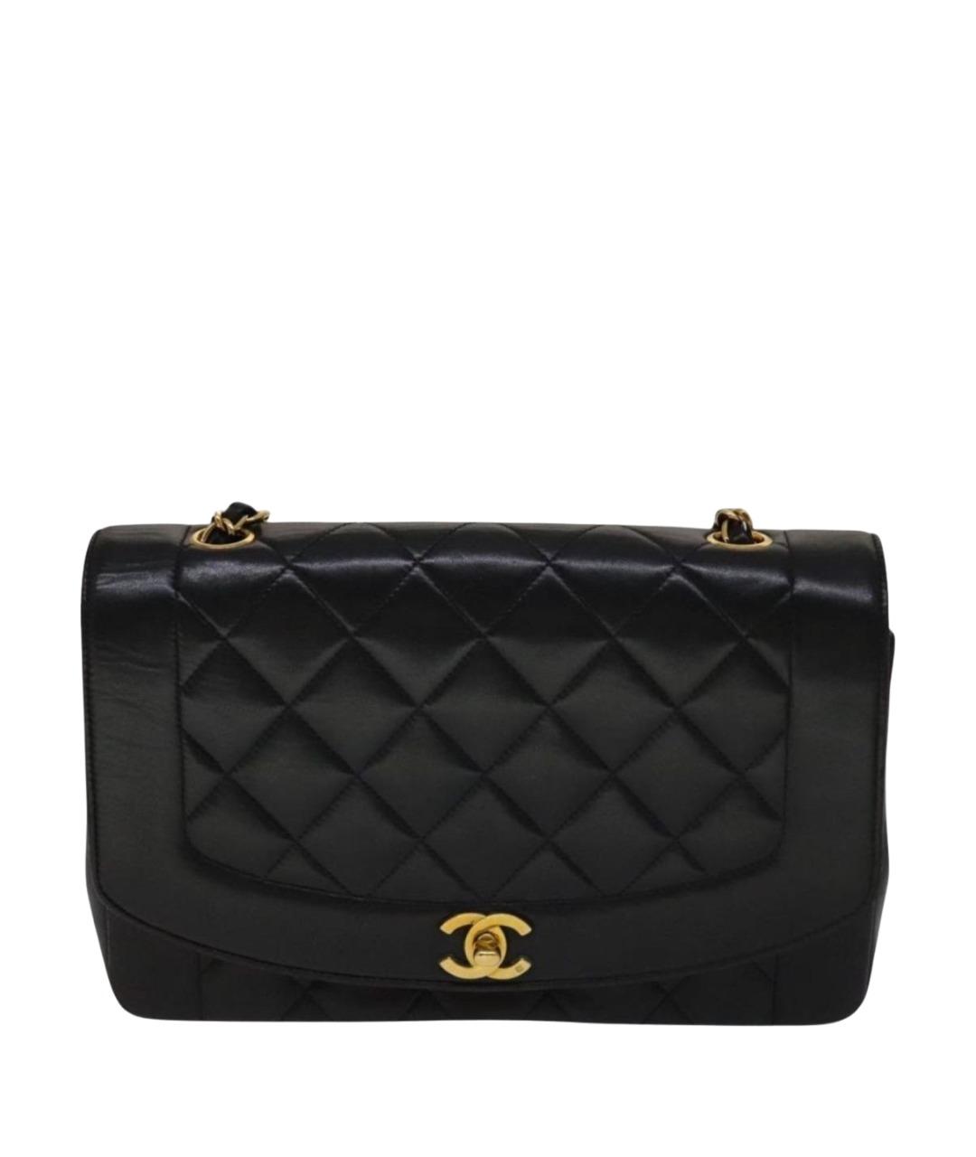 CHANEL Черная кожаная сумка через плечо, фото 1
