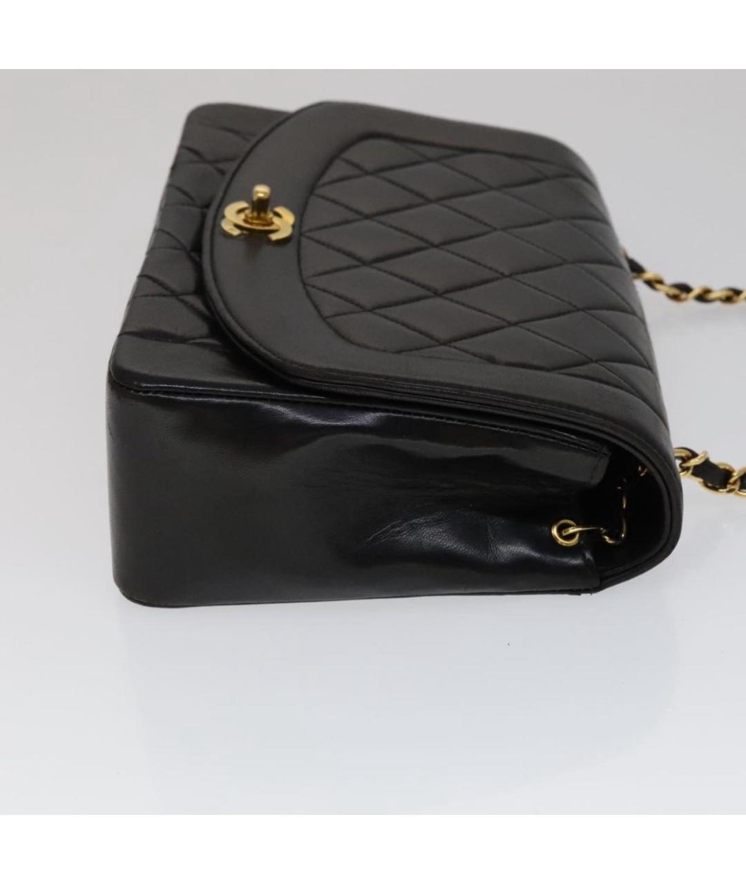 CHANEL Черная кожаная сумка через плечо, фото 3