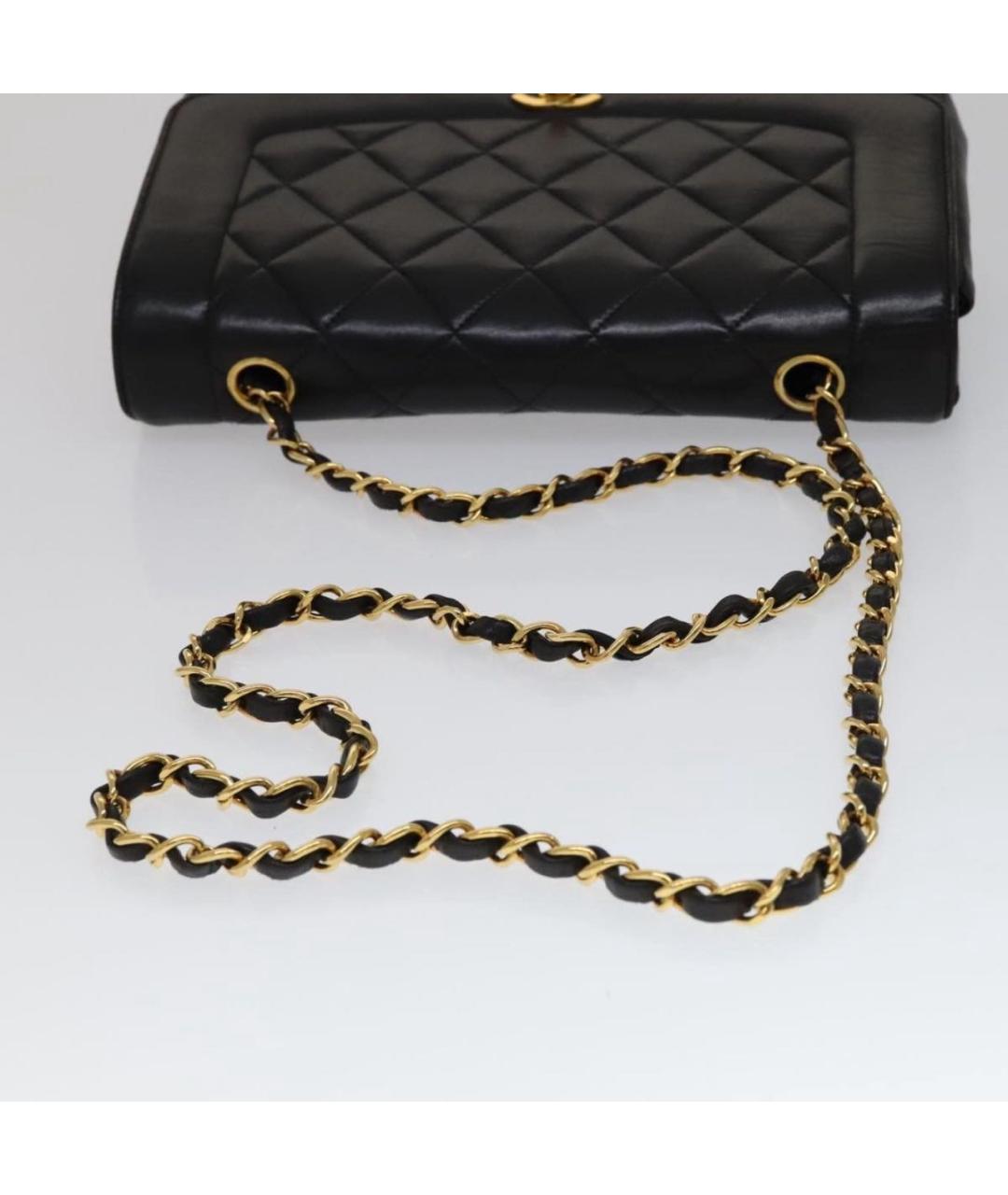 CHANEL Черная кожаная сумка через плечо, фото 6