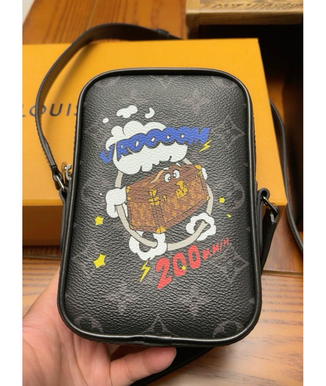 LOUIS VUITTON Черная сумка на плечо, фото 5