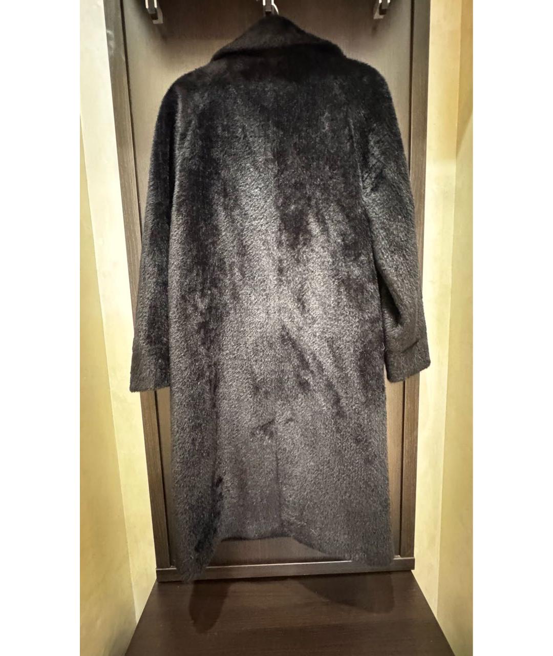 MAJE Черное полиамидовое пальто, фото 2