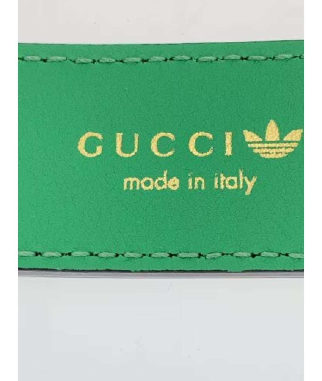 GUCCI Зеленый кожаный ремень, фото 3