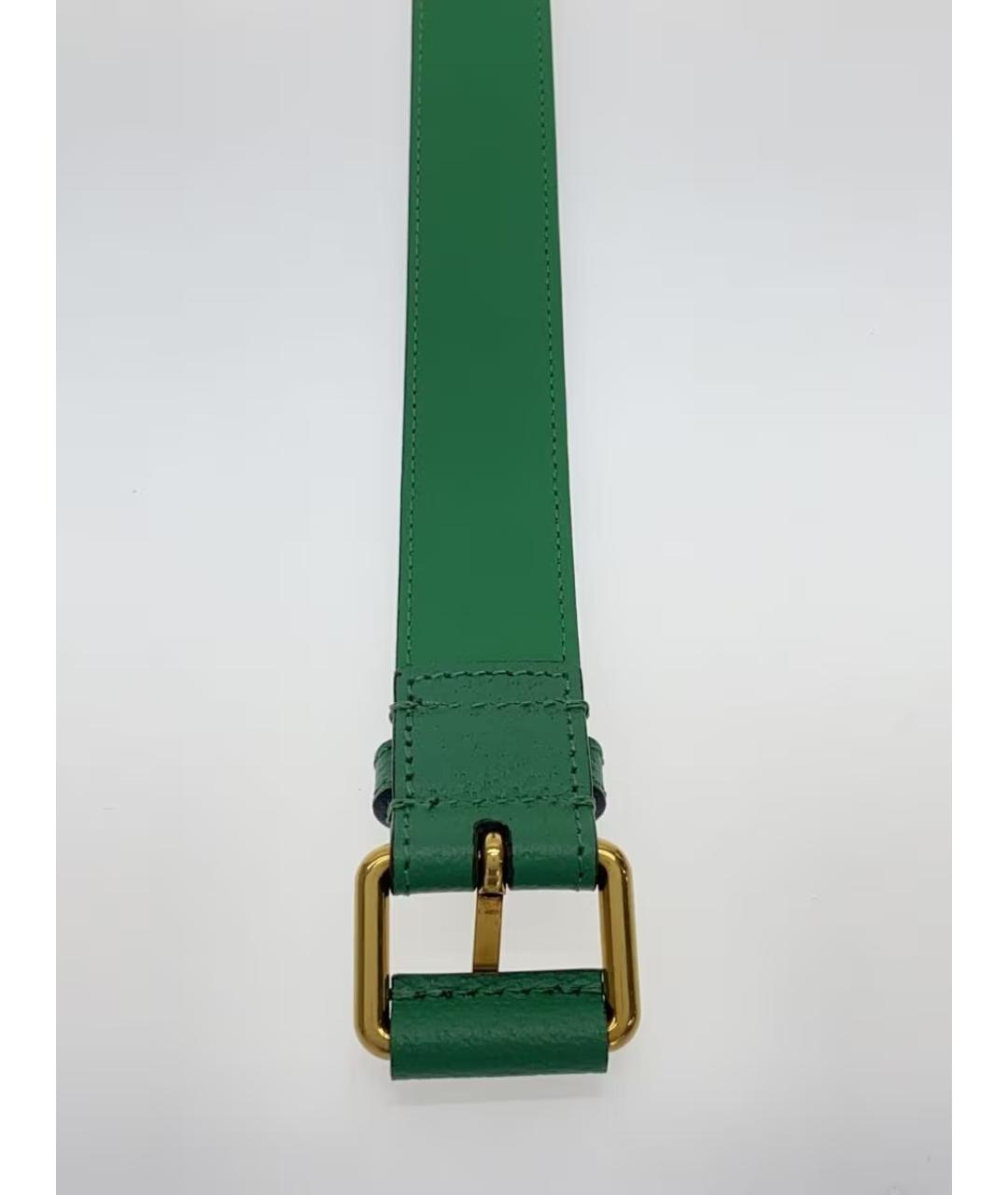 GUCCI Зеленый кожаный ремень, фото 2