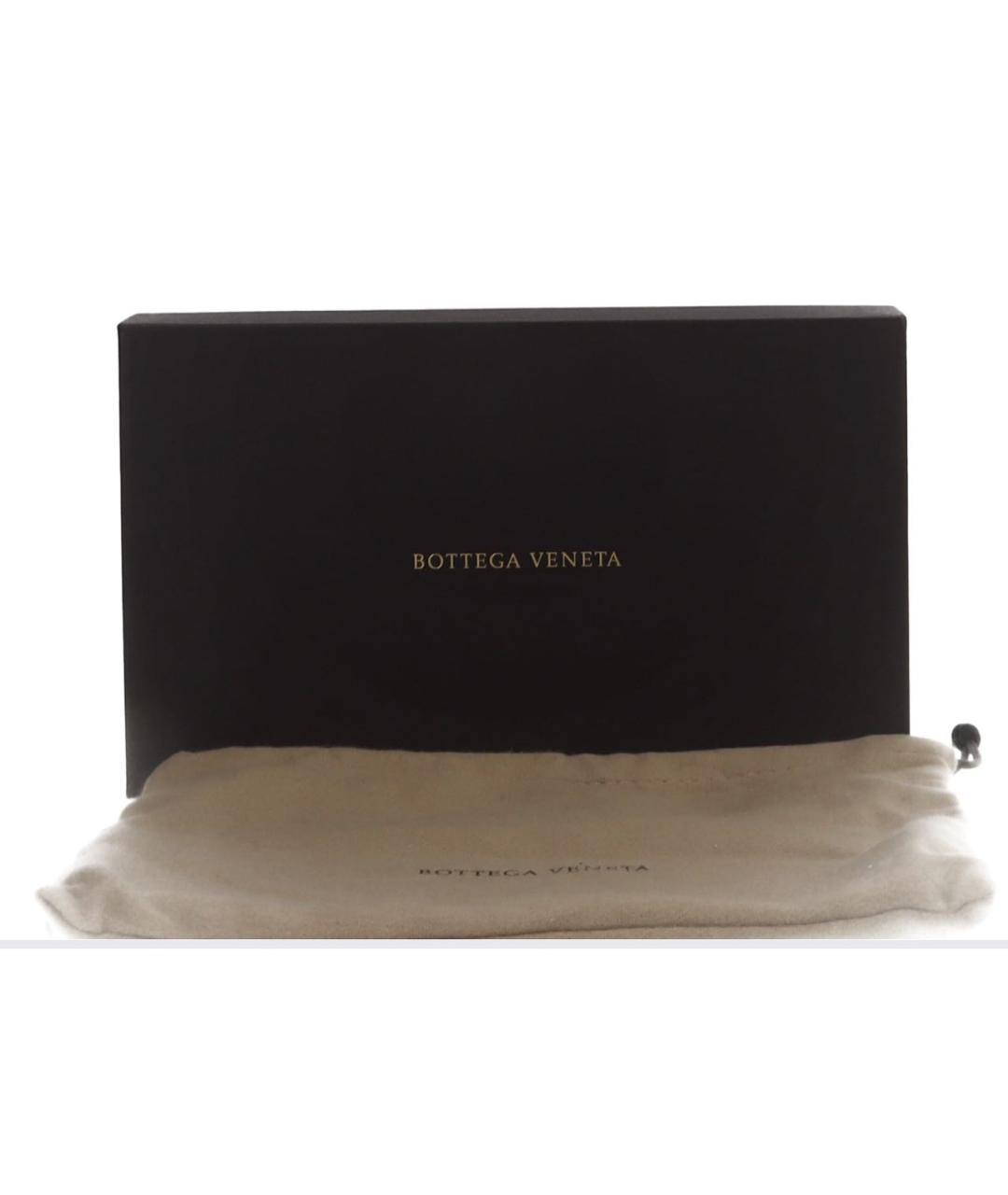 BOTTEGA VENETA Черный кожаный кошелек, фото 5