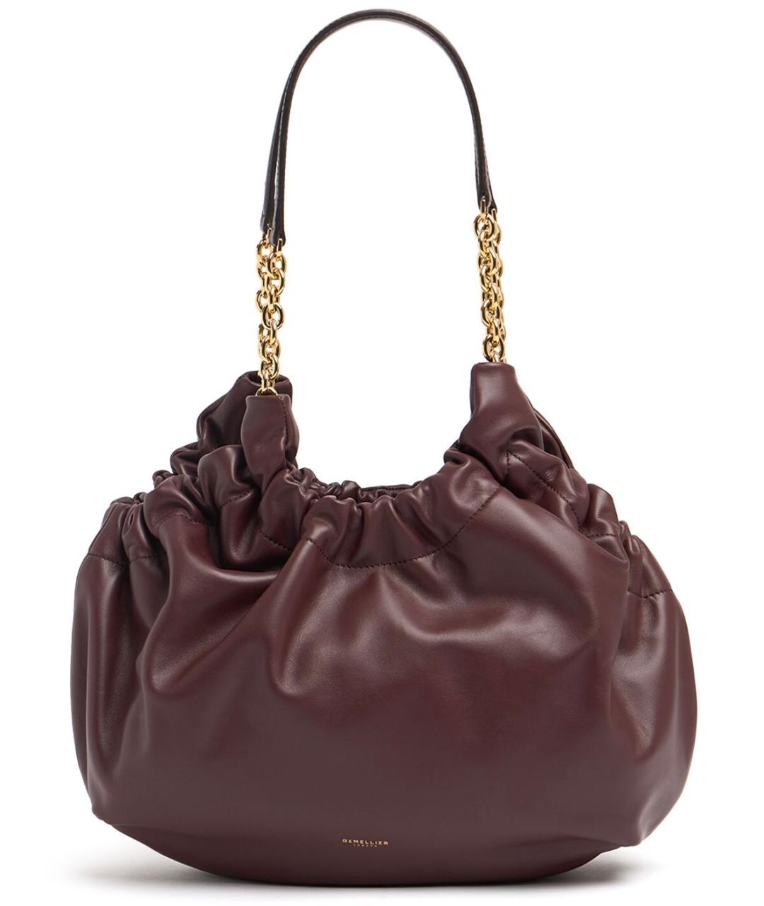DEMELLIER Бордовая кожаная сумка тоут, фото 10