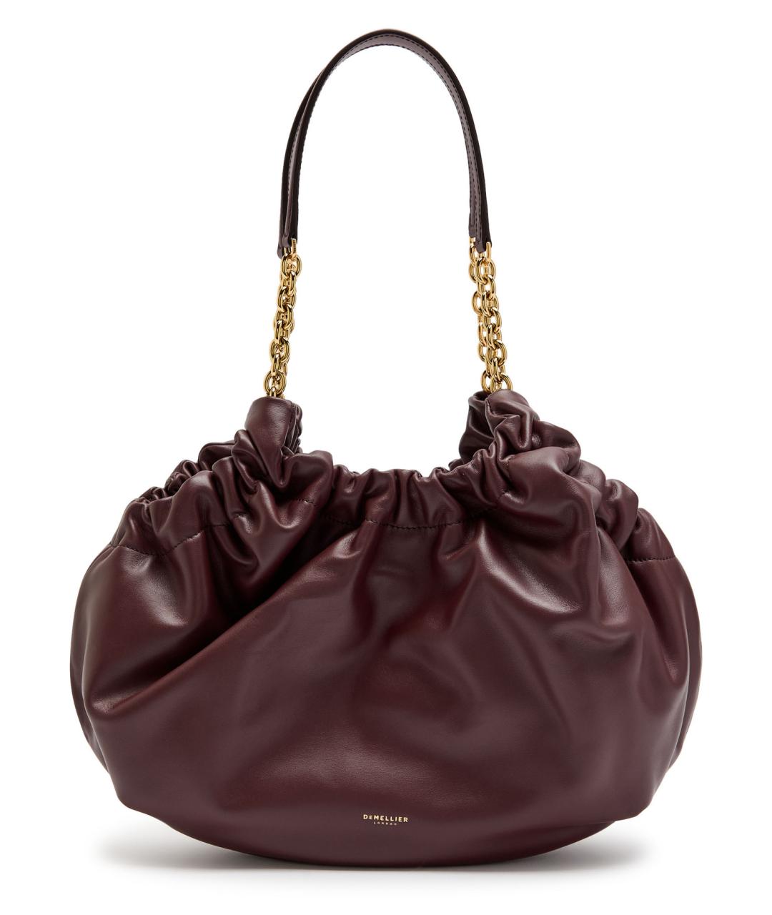 DEMELLIER Бордовая кожаная сумка тоут, фото 4