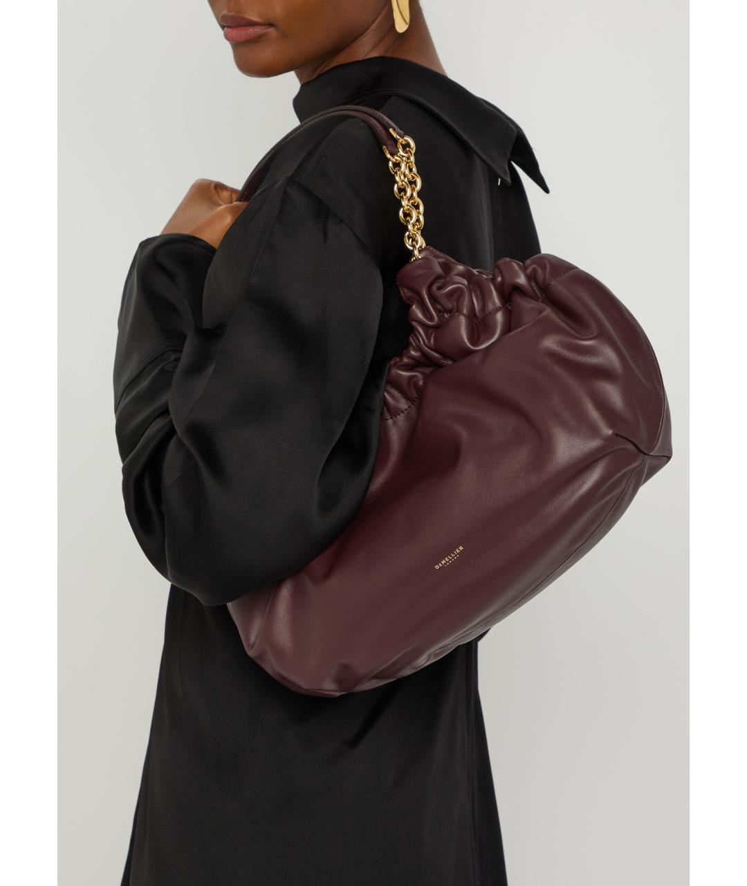 DEMELLIER Бордовая кожаная сумка тоут, фото 6