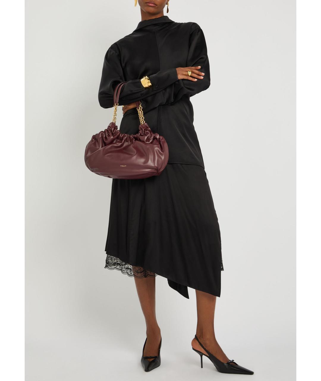 DEMELLIER Бордовая кожаная сумка тоут, фото 7