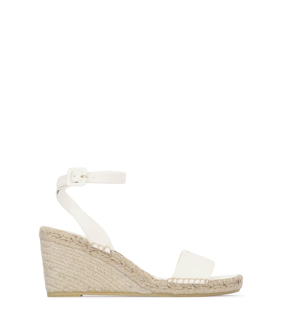 PRADA Бежевые кожаные босоножки, фото 1