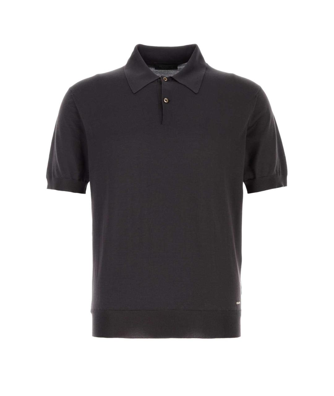 PRADA Коричневое поло с коротким рукавом, фото 1