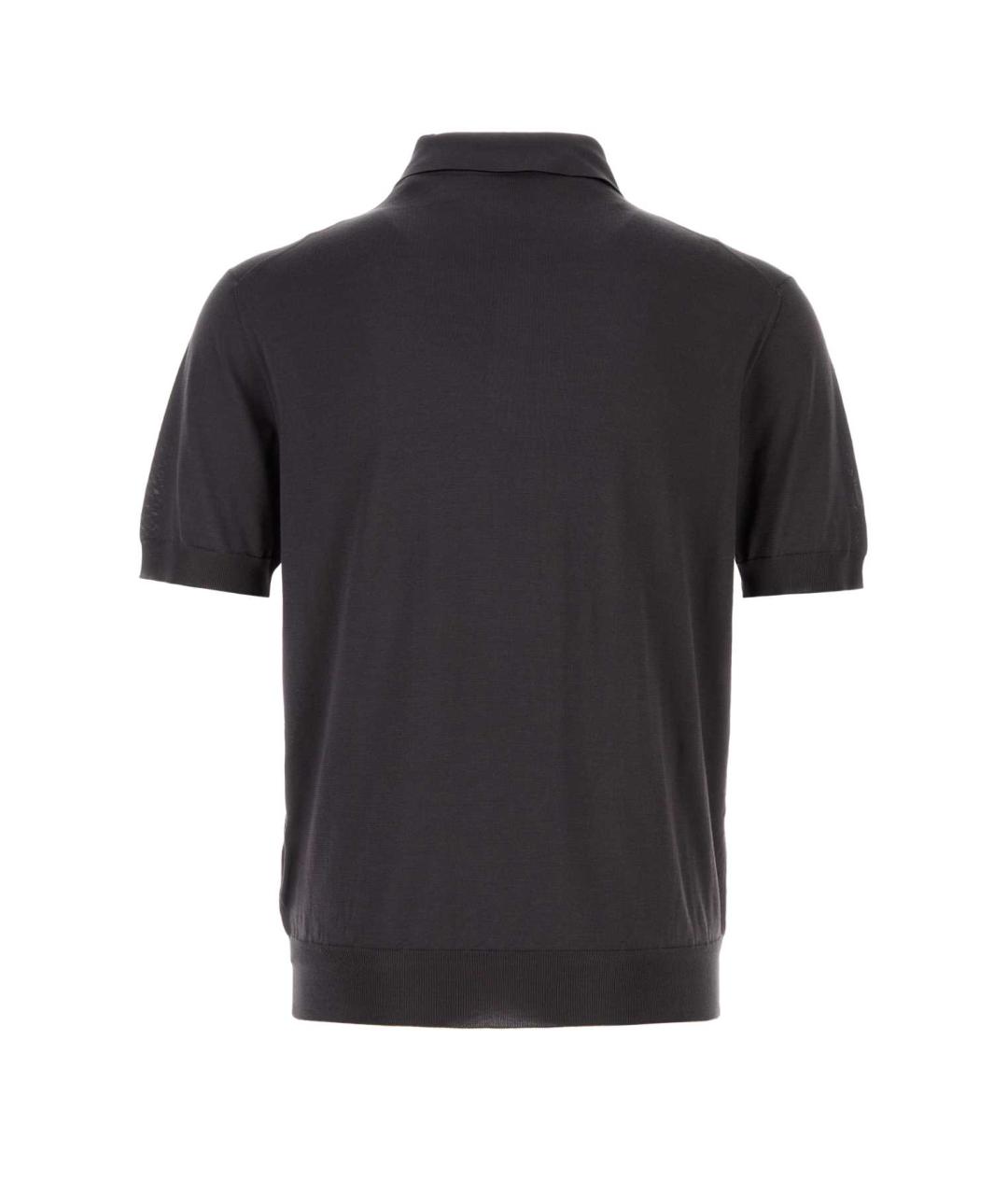 PRADA Коричневое поло с коротким рукавом, фото 2