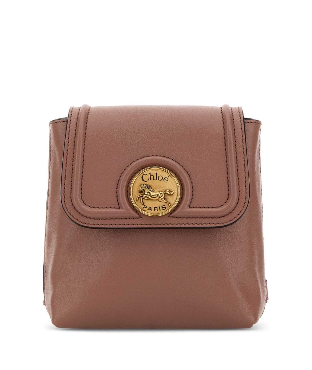 CHLOE Розовый кожаный рюкзак, фото 1