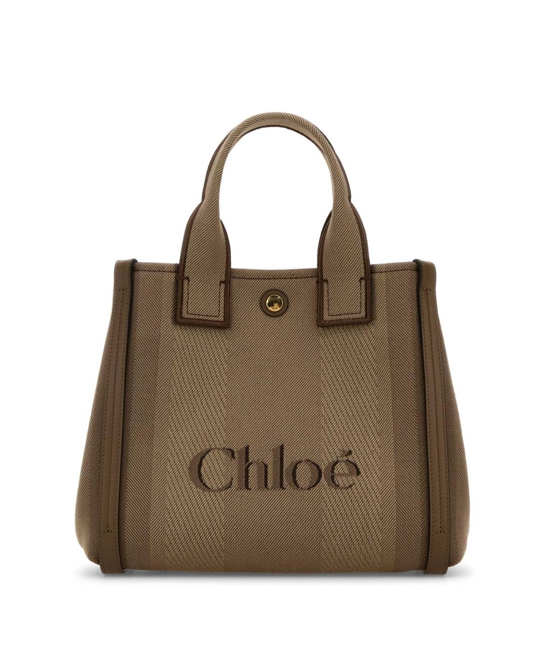 CHLOE Коричневая синтетическая сумка тоут, фото 1