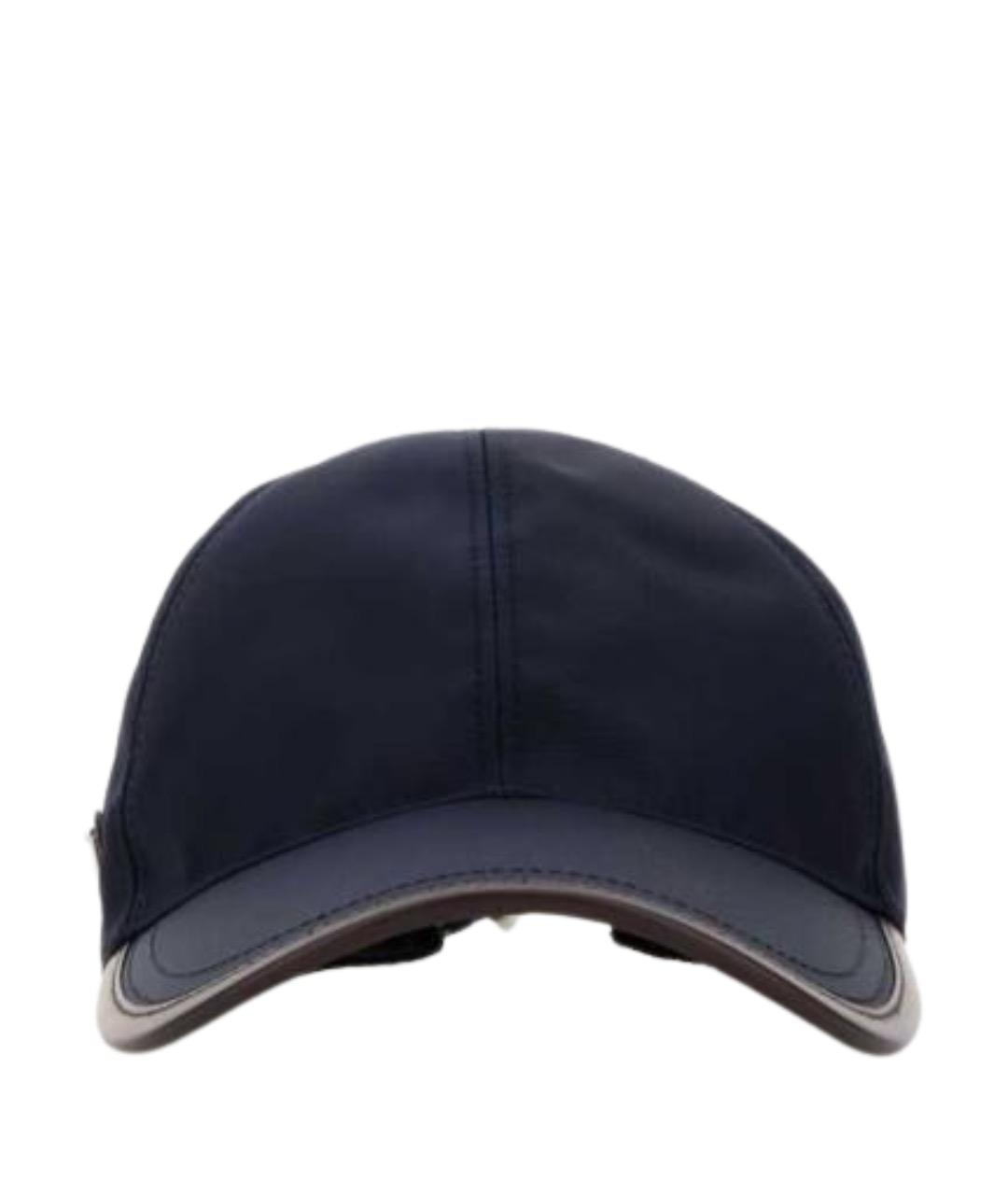 PRADA Синяя хлопковая кепка/бейсболка, фото 1
