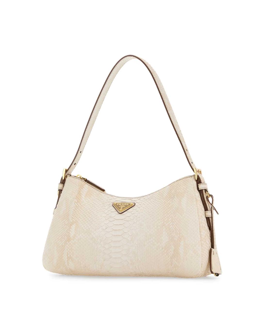 PRADA Белая кожаная сумка через плечо, фото 2