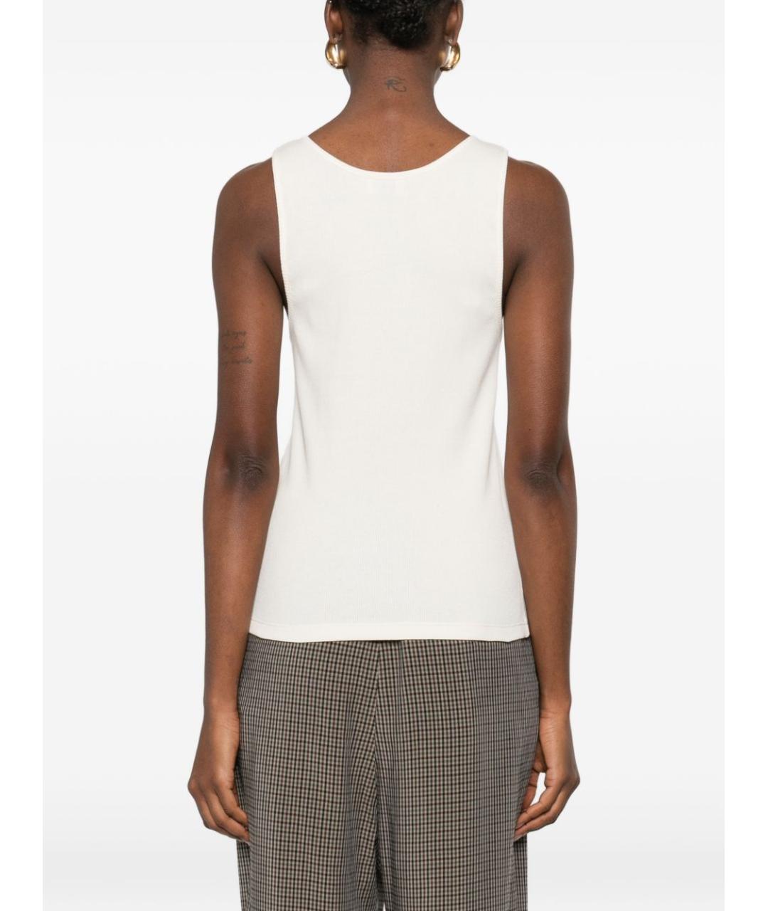 SAINT LAURENT Желтая хлопковая майка, фото 4