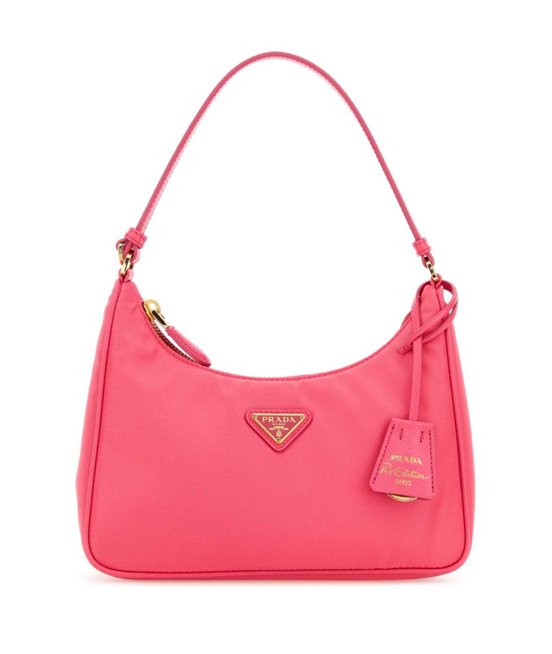 PRADA Розовая тканевая сумка через плечо, фото 1
