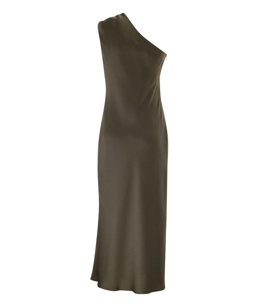 MAX MARA Зеленые ацетатное вечернее платье, фото 2