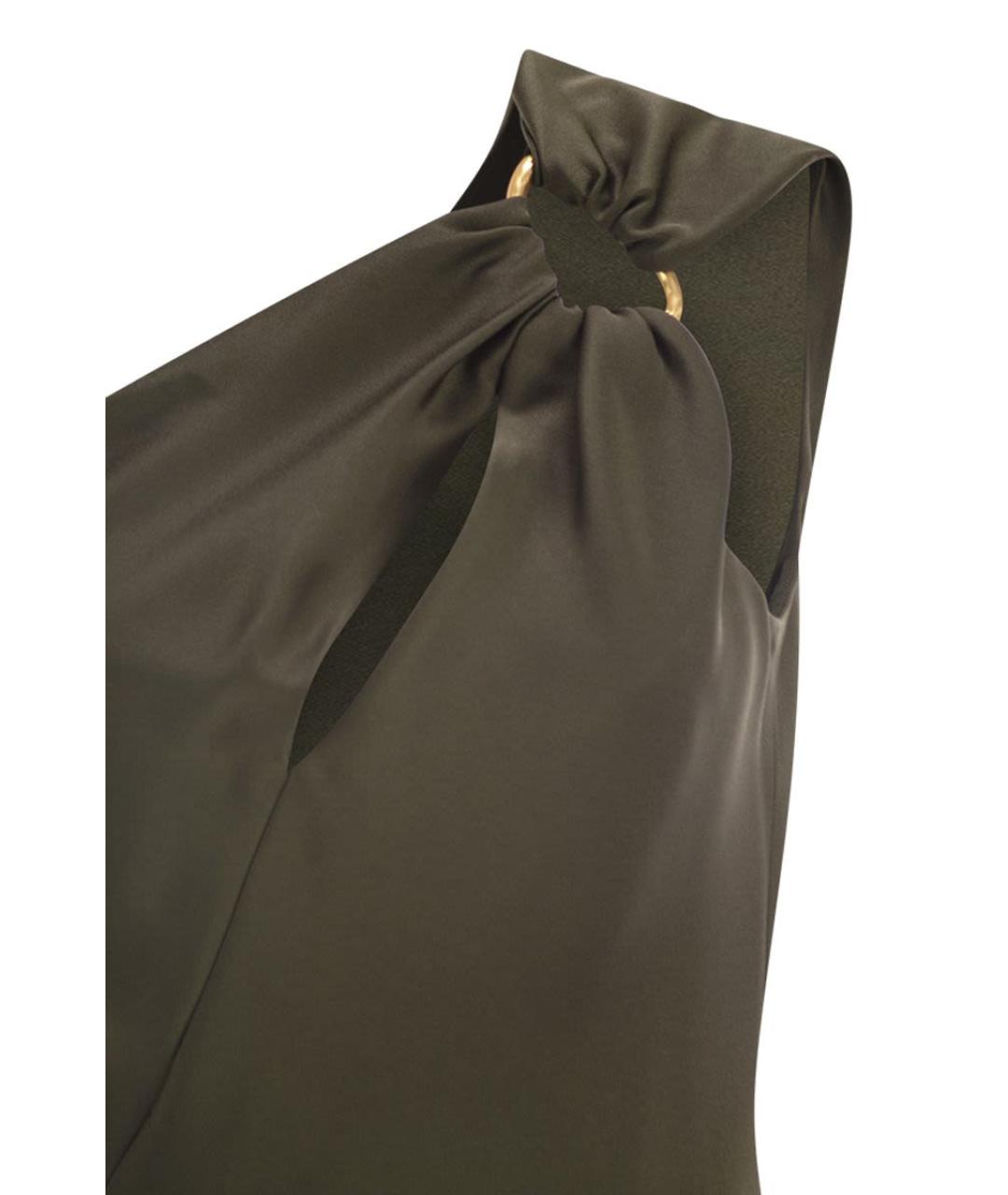 MAX MARA Зеленые ацетатное вечернее платье, фото 4