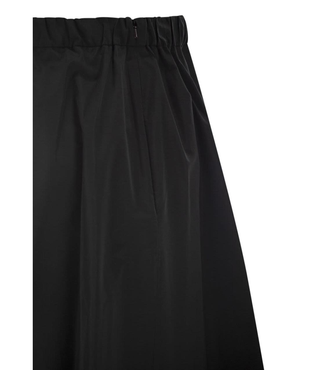WEEKEND MAX MARA Черная полиэстеровая юбка миди, фото 4