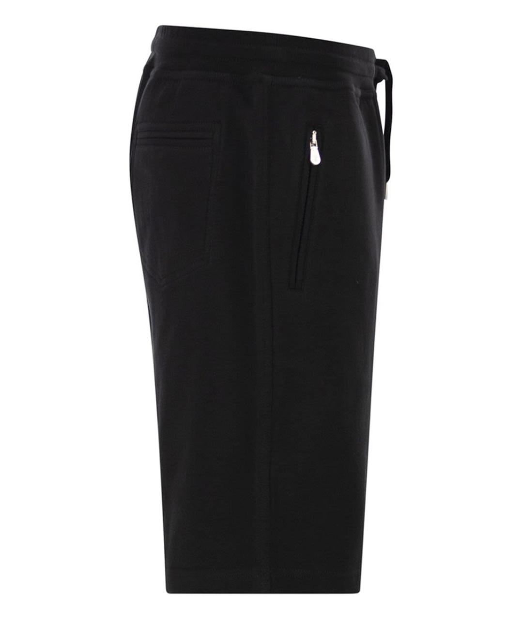 BRUNELLO CUCINELLI Черные хлопковые шорты, фото 3
