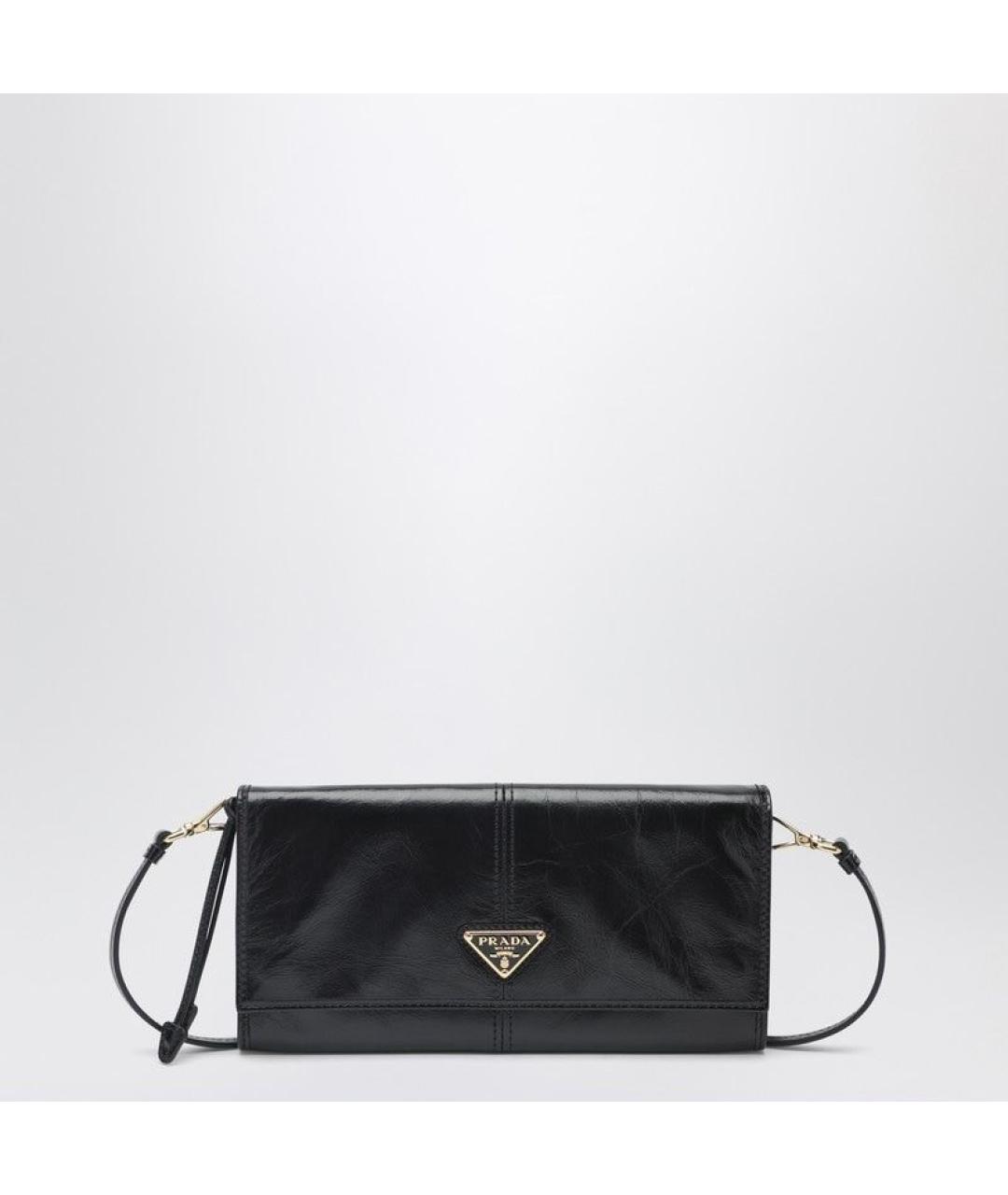 PRADA Черная кожаная сумка через плечо, фото 3