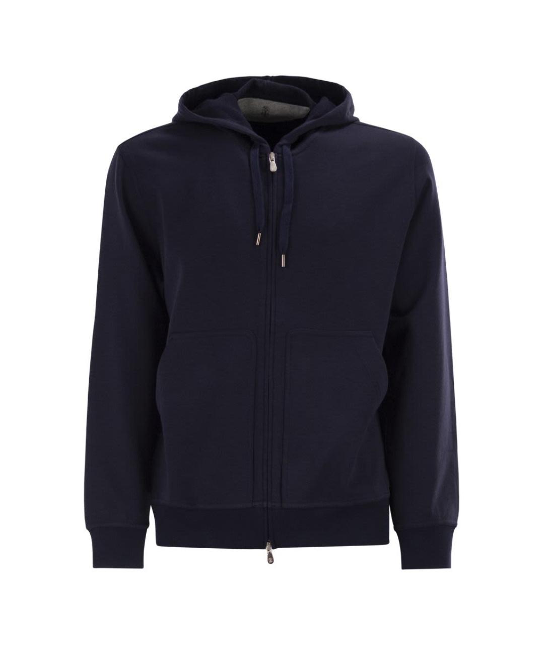 BRUNELLO CUCINELLI Синий хлопковый джемпер / свитер, фото 1