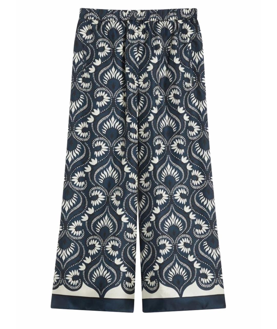 WEEKEND MAX MARA Мульти шелковые прямые брюки, фото 1