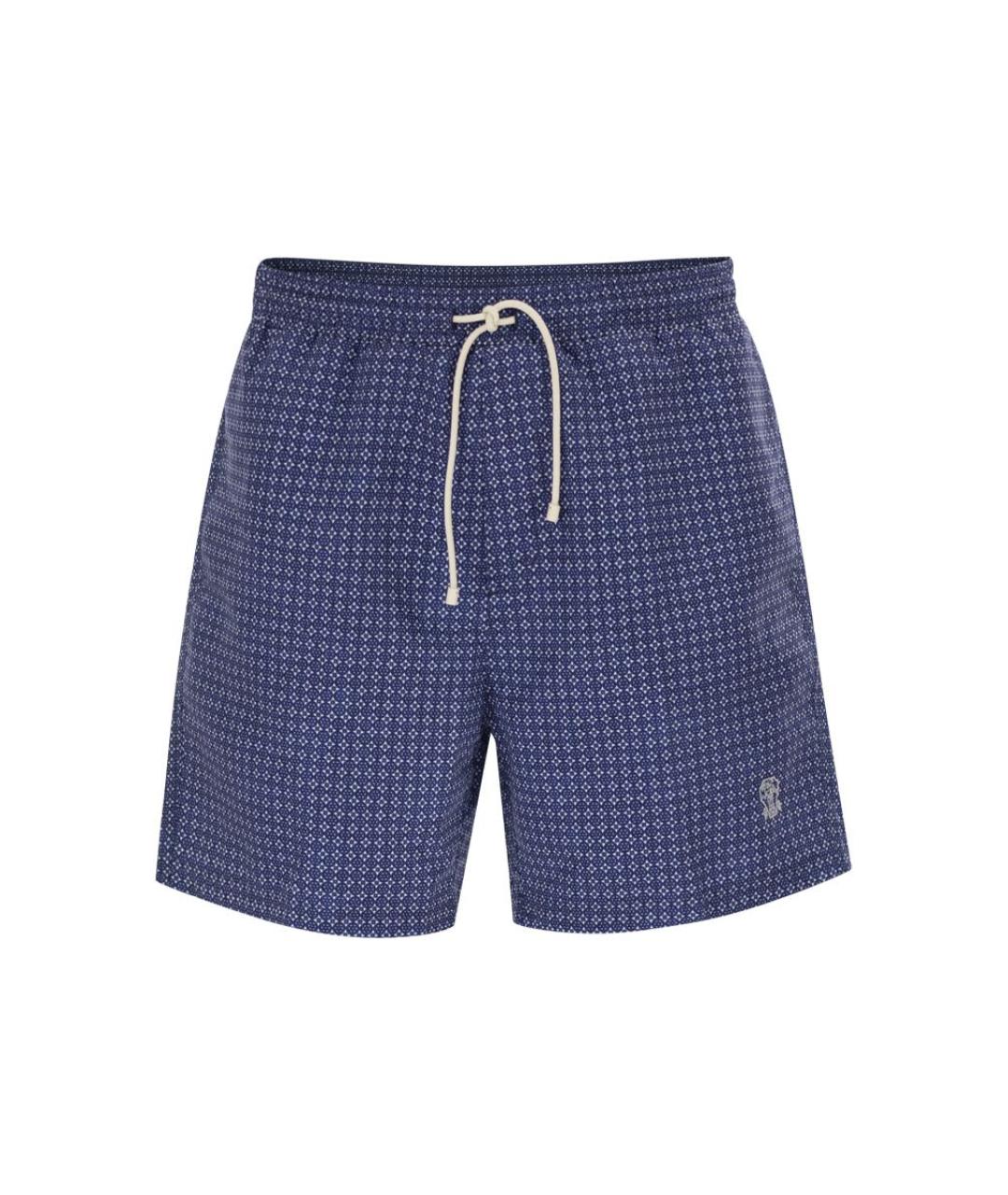 BRUNELLO CUCINELLI Синие полиамидовые плавки, фото 1