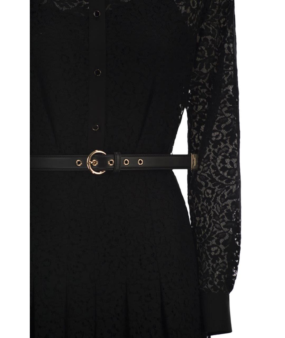 MAX MARA Черное хлопковое повседневное платье, фото 4