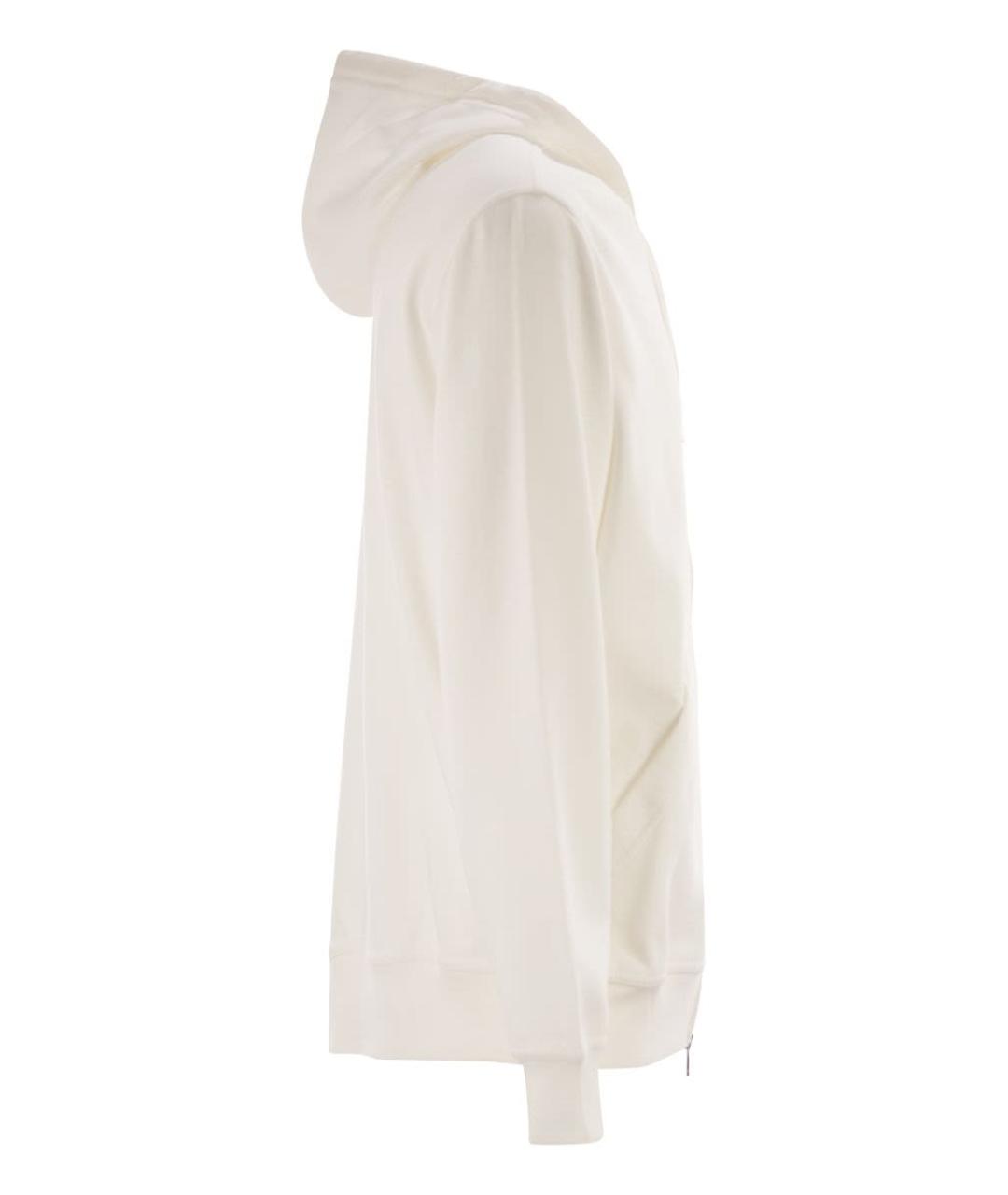 BRUNELLO CUCINELLI Белый хлопковый джемпер / свитер, фото 3