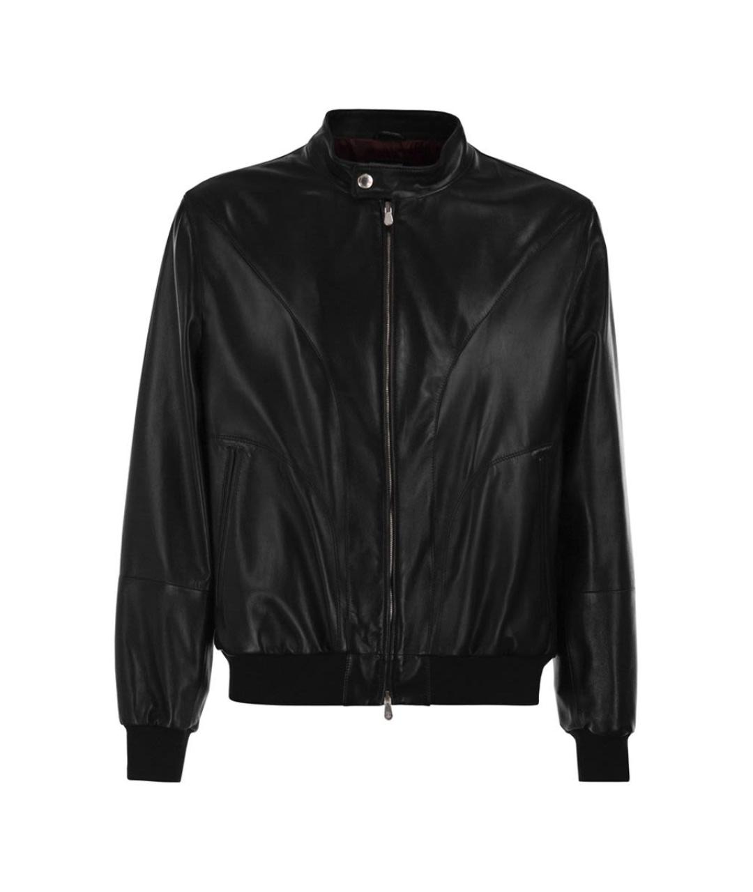 BRUNELLO CUCINELLI Черная кожаная куртка, фото 1