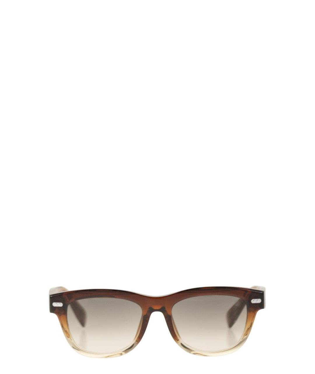 BRUNELLO CUCINELLI Коричневые солнцезащитные очки, фото 1