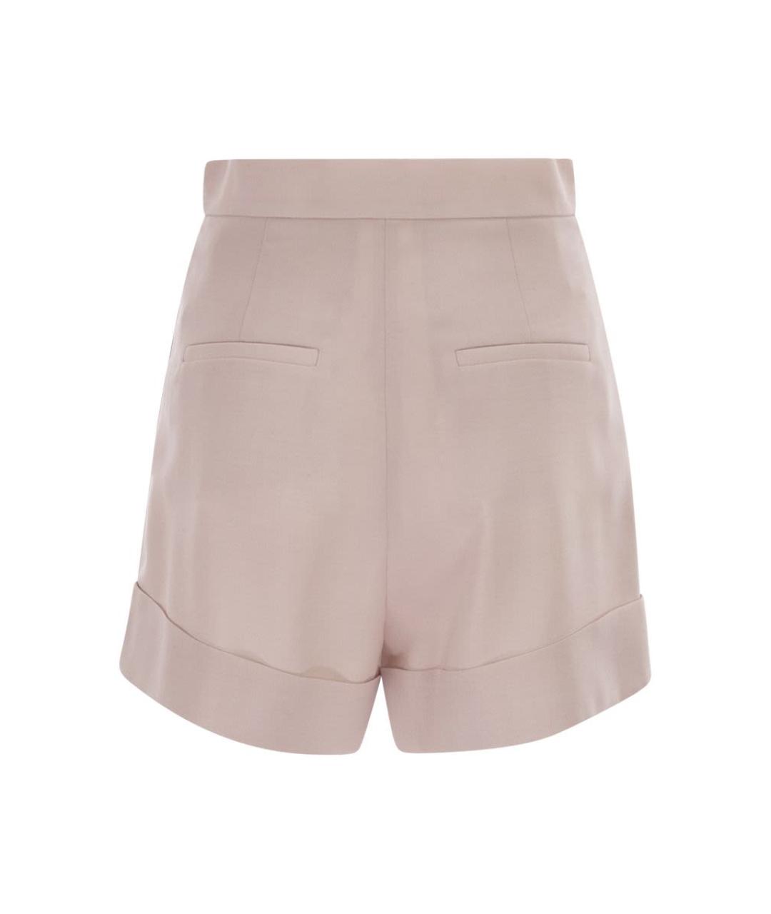 MAX MARA Розовые шерстяные шорты, фото 2
