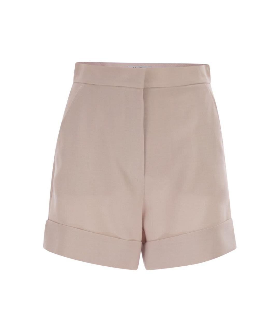 MAX MARA Розовые шерстяные шорты, фото 1