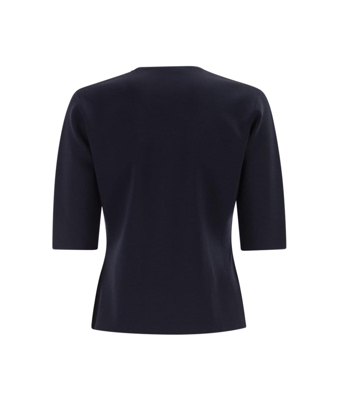 MAX MARA Синяя вискозная футболка, фото 2