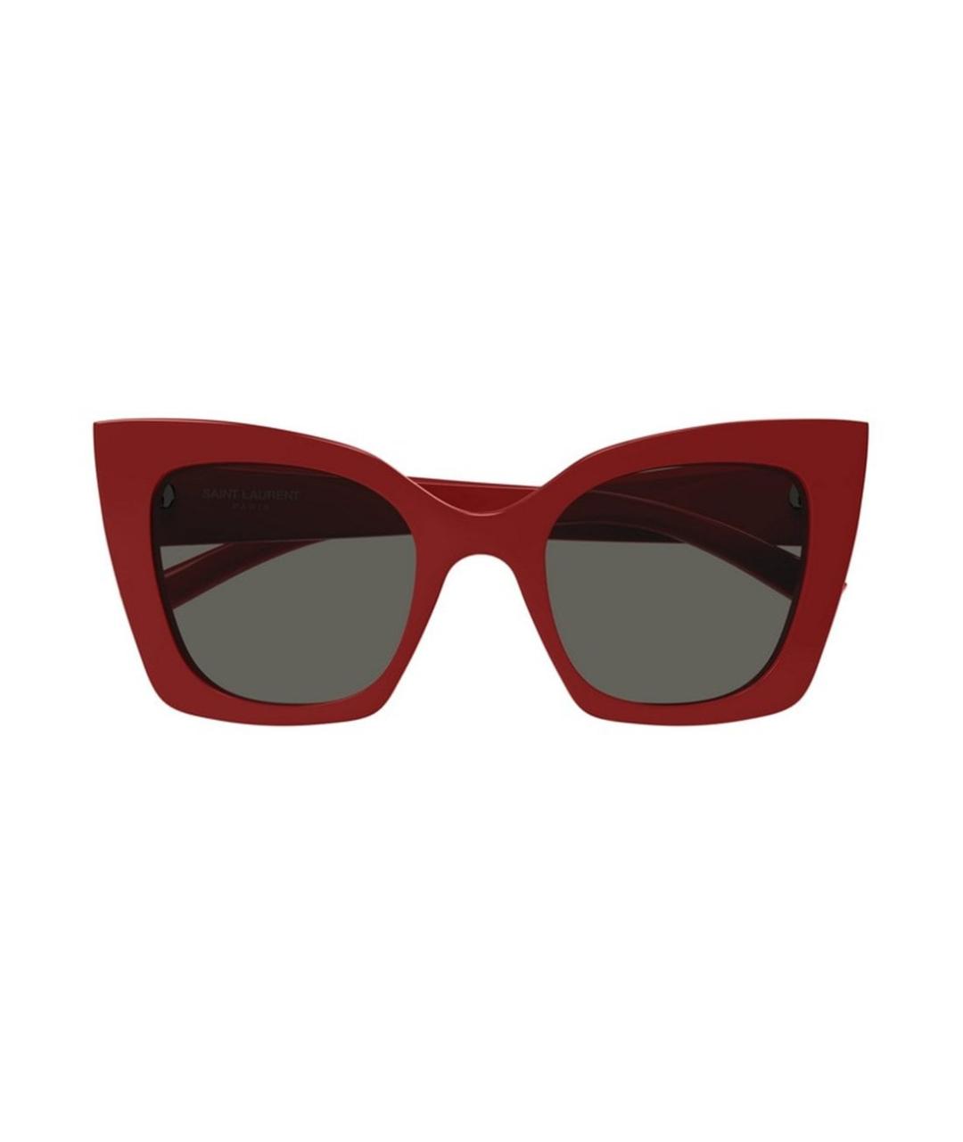 SAINT LAURENT Красные солнцезащитные очки, фото 2
