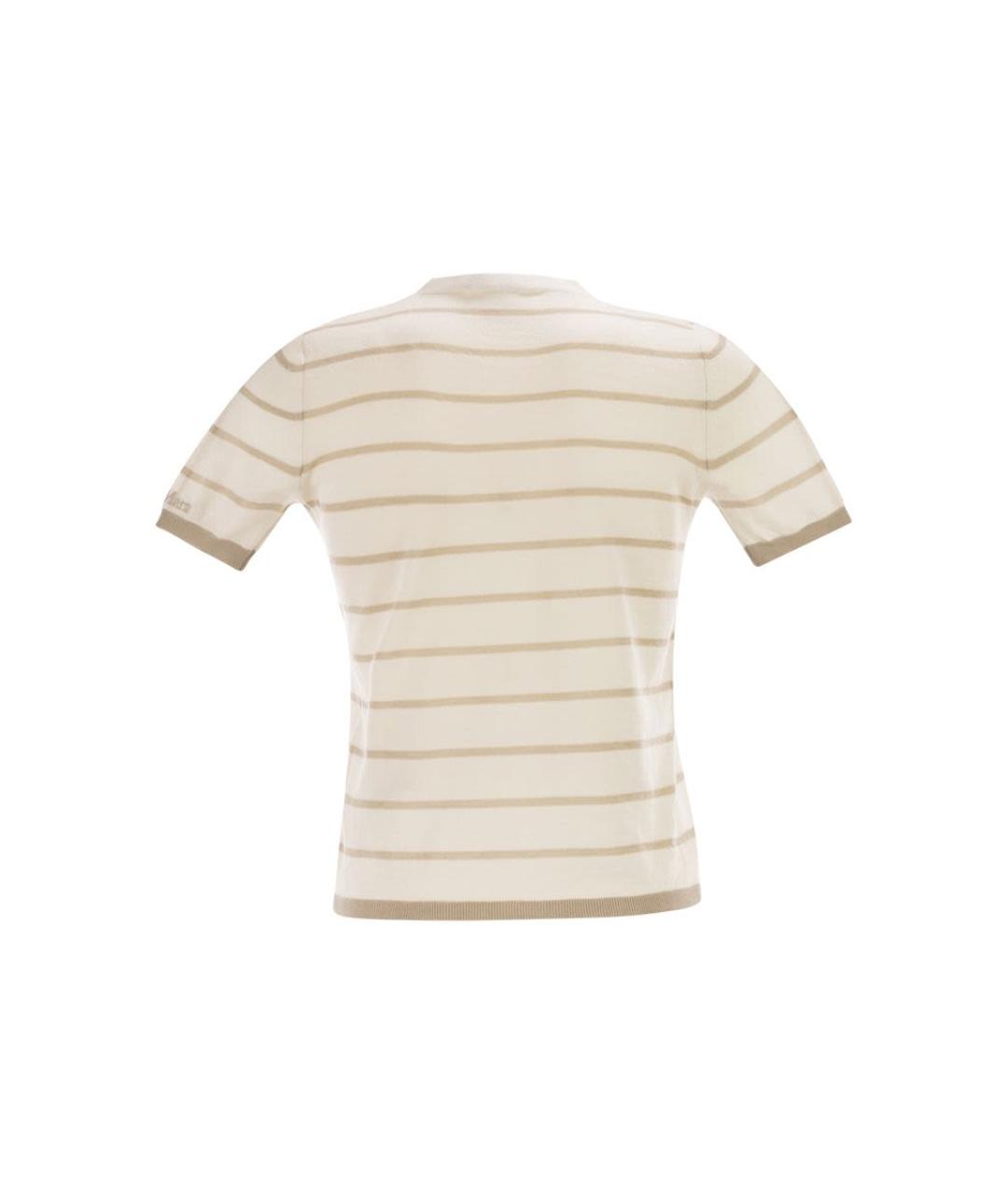 MAX MARA Бежевая кашемировая футболка, фото 2